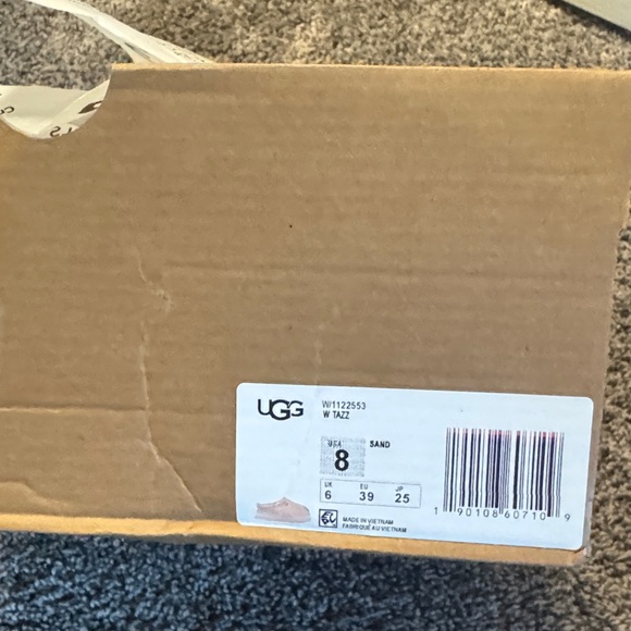 UGG Beige Suede Platform Clogs - Picture 3 of 4